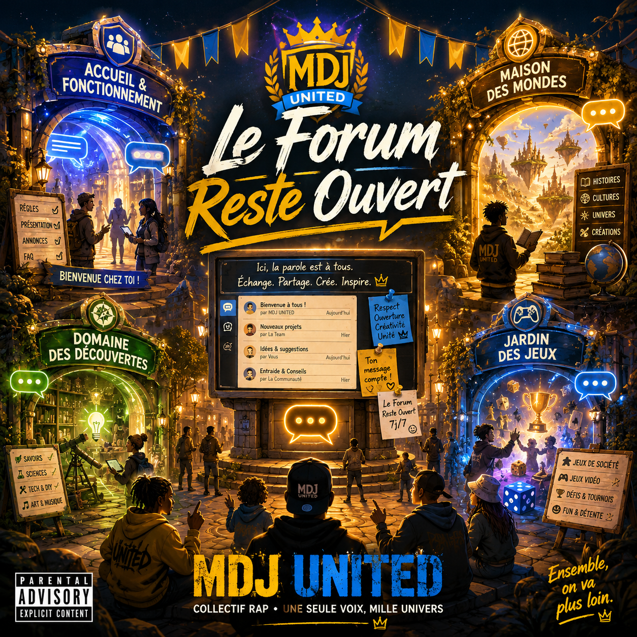 Pochette du single Le Forum reste ouvert